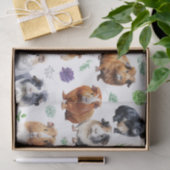 Guinea Schweine und Sukkulturen Seidenpapier (Geschenk)