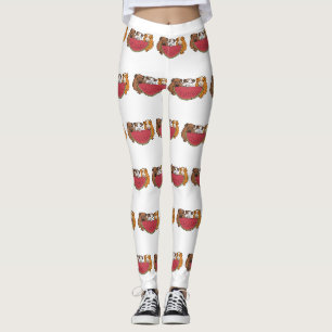 Guinea Schweine und Wassermelone Illustration Leggings