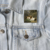 Guinea Schweine (von George Morland) Button (Beispiel)