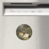 Guinea Schweine (von George Morland) Magnet (In Situ (Geschirrspüler))