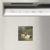Guinea Schweine (von George Morland) Magnet (In Situ (Geschirrspüler))