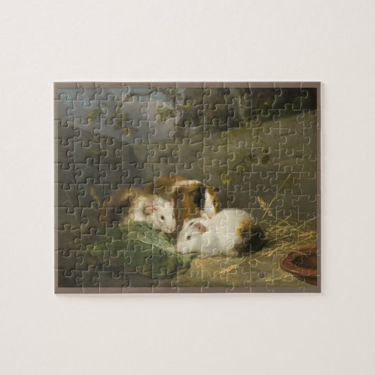 Guinea Schweine (von George Morland) Puzzle (Horizontal)