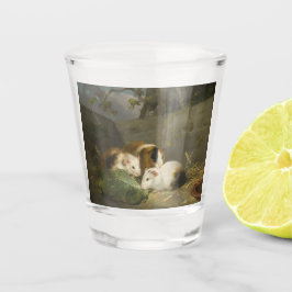 Guinea Schweine (von George Morland) Schnapsglas