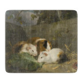 Guinea Schweine (von George Morland) Schneidebrett (Vorderseite)