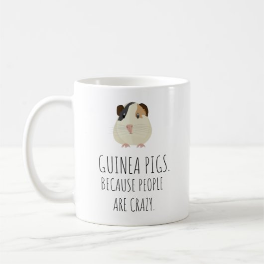 Guinea Schweine, weil Menschen verrückte Kaffee-Ta Kaffeetasse (Links)