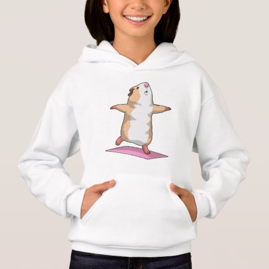 Guinea Schweine Yoga Medizin Fitness Hoodie (Vorderseite)
