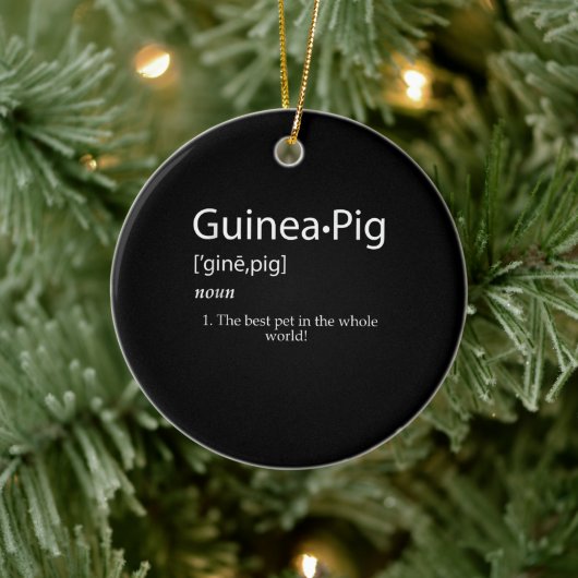 Guinea SchweineDefinition - Bestes Tier für Kinder Keramik Ornament (Baum)