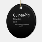 Guinea SchweineDefinition - Bestes Tier für Kinder Keramik Ornament (Links)