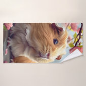 Guinea Schweinefieber mitten im Frühling blüht Badehandtuch (Badehandtuch)