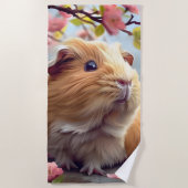 Guinea Schweinefieber mitten im Frühling blüht Strandtuch (Vorderseite)