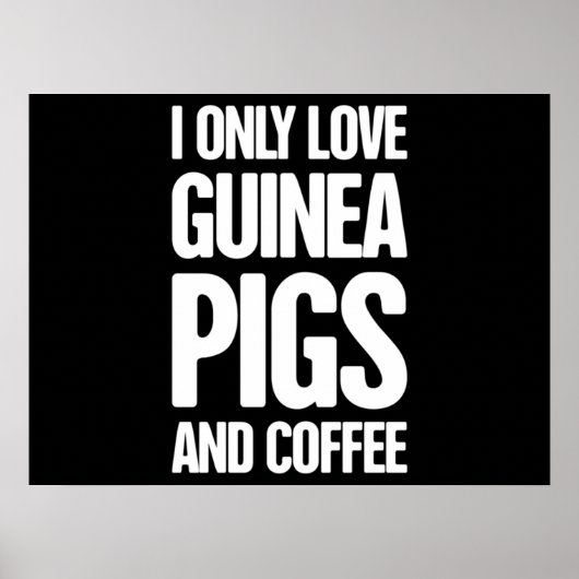 Guinea Schweinefleisch Guinea Schweinezüchter Poster (Vorne)