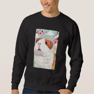 Guinea Schweinefleisch Japanischer Kirschblossom S Sweatshirt