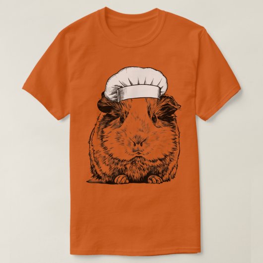 Guinea Schweinefleisch Koch Funny Cooking Koch T-Shirt (Design vorne)