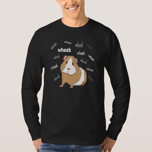 Guinea Schweinefleisch Liebe Guinea Pig Wheek Whee T-Shirt (Vorderseite)