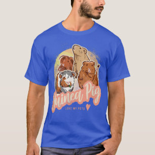 Guinea Schweinefleisch Liebe mein Haustier Vintage T-Shirt