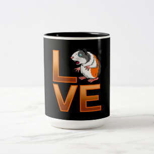 Guinea Schweinefleisch Liebe   NIEDLICHE GUINEA    Zweifarbige Tasse