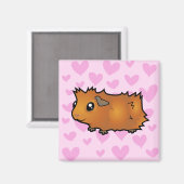 Guinea Schweinefleisch Liebe (Peeling) Magnet (Vorderseite/Rückseite)