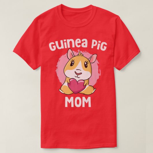 Guinea Schweinefleisch Mama Feierlicher Muttertag T-Shirt (Design vorne)