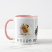 Guinea Schweinefleisch Mama FotoCollage Custom Tasse (Links)