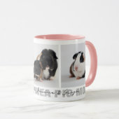 Guinea Schweinefleisch Mama FotoCollage Custom Tasse (VorderseiteRechts)