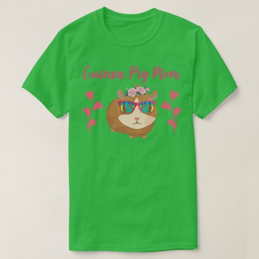 Guinea Schweinefleisch Mama Guinea Schweinefleisch T-Shirt (Design vorne)
