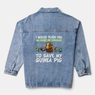 Guinea Schweinefleisch Mama Vater Funny Piggy Love Jeansjacke