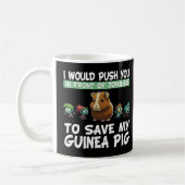 Guinea Schweinefleisch Mama Vater Funny Piggy Love Kaffeetasse (Links)