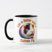 Guinea Schweinefleisch Mama Vater Nager Liebhaber Tasse (Links)
