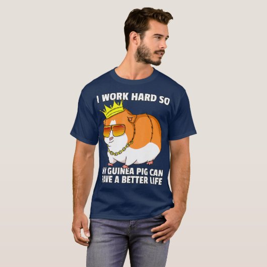 Guinea Schweinefleisch Mama Vater Piggies Kostümbe T-Shirt (Vorne ganz)