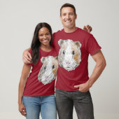 Guinea Schweinefleisch Matching Niedlich Furry Pot T-Shirt (Unisex)