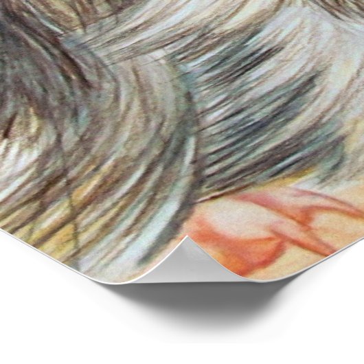 Guinea Schweinefleisch mit Sprig Poster (Ecke)