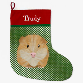 Guinea Schweinefleisch Personalisiert Großer Weihnachtsstrumpf