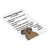 Guinea Schweinefleisch Redewendungen Magnet (Rechte Seite)