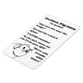 Guinea Schweinefleisch Redewendungen Magnet (Linke Seite)