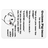 Guinea Schweinefleisch Redewendungen Magnet (Horizontal)