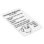 Guinea Schweinefleisch Redewendungen Magnet (Rechte Seite)