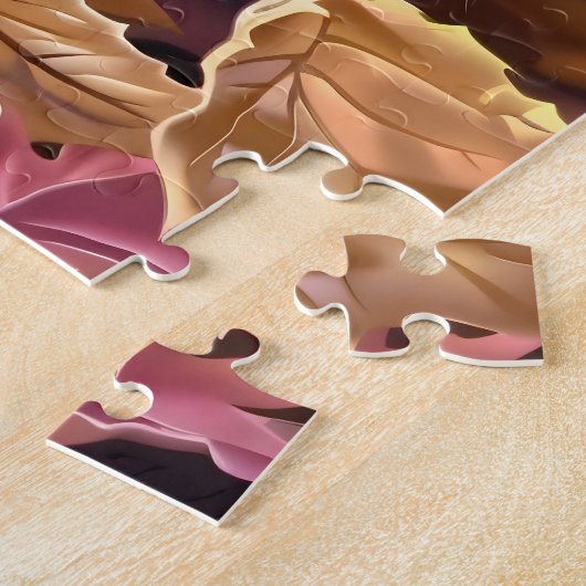 Guinea Schweinefleisch und herbstliche Blätter Puzzle (Seite)