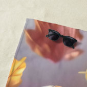 Guinea Schweinefleisch und herbstliche Blätter Strandtuch (Beispiel)