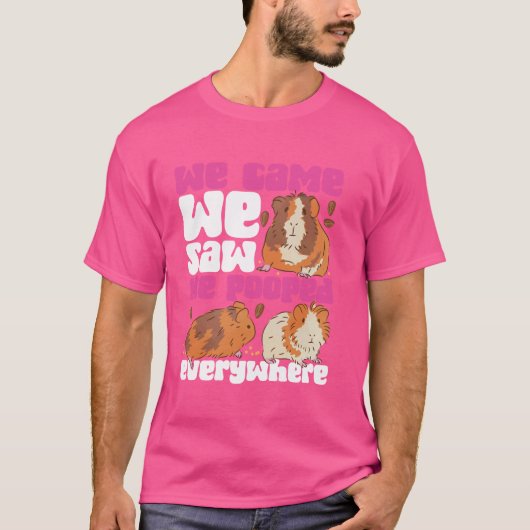 Guinea Schweinefleisch wir kamen sahen wir wir übe T-Shirt (Vorderseite)