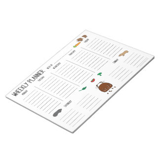 Guinea Schweinefleisch, wochenlang, zu benennen Notizblock