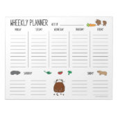 Guinea Schweinefleisch, wochenlang, zu benennen Notizblock (Vorderseite)