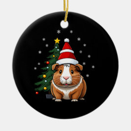 Guinea Schweinefleisch zu Weihnachten Keramik Ornament