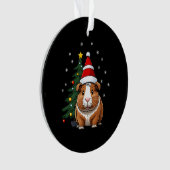Guinea Schweinefleisch zu Weihnachten Ornament (Vorderseite)