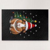 Guinea Schweinefleisch zu Weihnachten Puzzle (Horizontal)