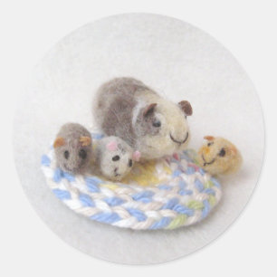 Guinea Schweinekleber Runder Aufkleber