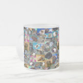 Guinea Schweinekollage, Tasse mit heißem Schokolad (Vorderseite Links)