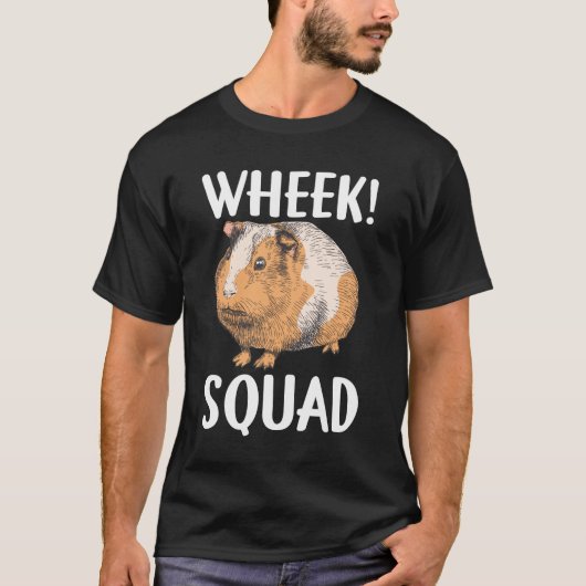 Guinea Schweinekopf Funny Wheel Tier T-Shirt (Vorderseite)