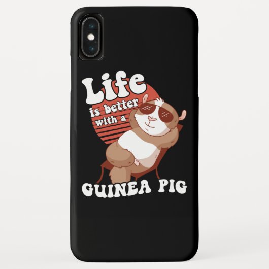 Guinea Schweinekühlung Leben ist besser Case-Mate iPhone Hülle (Rückseite)