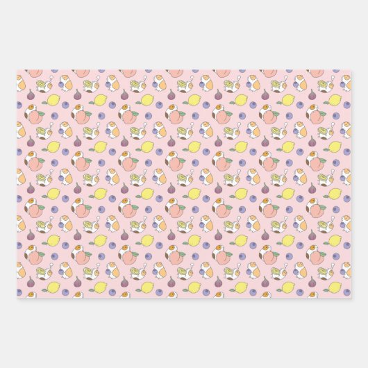 Guinea Schweinepest Set von drei Geschenkpapier Set (Vorderseite 2)