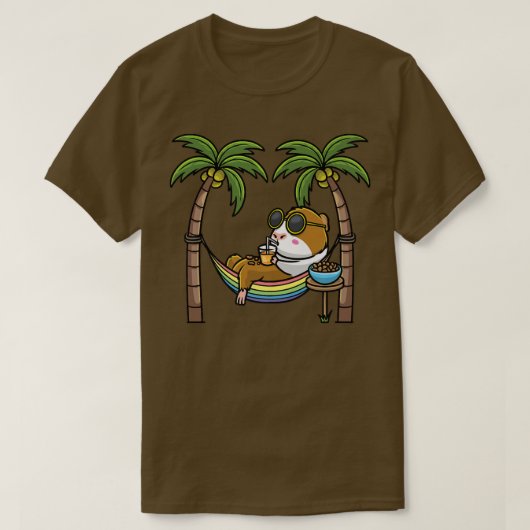 Guinea Schweineschlachtnager im Hammockurlaub T-Shirt (Design vorne)
